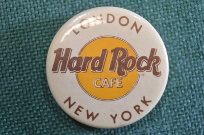 Знак, значок "Hard Rock Cafe". London, New York #Z3