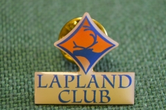 Знак, значок "Lapland Club, Клуб". Олень, Лапландия. Тяжелый металл, цанга. #Z3