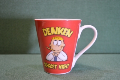 Чашка, кружка "Размышления, думки. Denken Schadet Nicht". Ritzenhoff. Фарфор. Германия.
