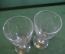 Бокалы стеклянные парные, толстое стекло.