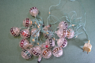 Гирлянда электрическая, электрогирлянда. Шар, фонарь, фонарик. В ремонт.