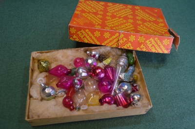 Елочные украшения малютки. Миниатюрные елочные игрушки, малютка. Подборка #2. СССР.