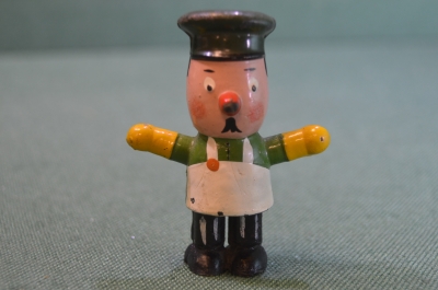 Игрушка фигурка кукла "Дворник". Роспись. СССР.