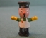 Игрушка фигурка кукла "Дворник". Роспись. СССР.