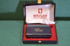 Зажигалка настольная "Аэрофлот СССР". Авиация. Myflam. Коробка. Западная Германия. 1960-1970е.