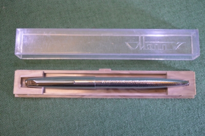 Ручка шариковая. Металл. Футляр. МЗПП. СССР.