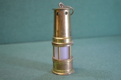 Ночник фонарь "Лампа шахтера". Латунь. Ручная работа. СССР.