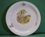 Тарелка фарфоровая детская "Красная Шапочка и Серый волк". Фарфор. Weisswasser. ГДР - СССР. 