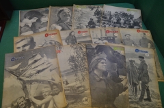 Журналы "Огонек" за 1936 год (12 штук). С утратами.