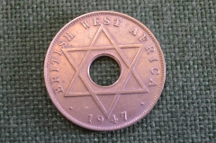 Монета 1/2 пенни 1947 год. Звезда Давида. Георг VI. Британская Западная Африка, British West Africa.