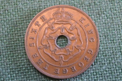 Монета 1 пенни 1952 года. Георг VI. Южная Родезия, Southern Rhodesia.