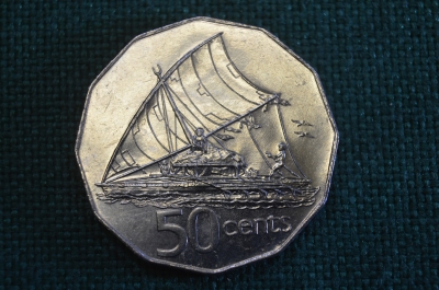 Монета 50 центов 1998 года. Елизавета II. Фиджи, Fiji.