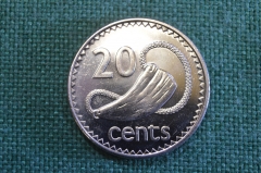 Монета 20 центов 1999 года. Елизавета II. Фиджи, Fiji.
