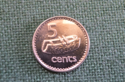 Монета 5 центов 1997 года. Елизавета II. Фиджи, Fiji.