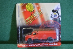 Машинка, модель. Грузовик, фургон. Пиво Lucjenwalder Реклама. Блистер. Китай по заказу, Германия