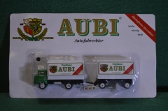 Машинка, модель. Грузовик, фура. Пиво Aubi Реклама. Блистер. Китай по заказу, Германия