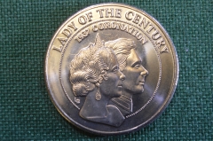 Монета 5 крон 1997 год. 60 лет коронации. Caicos Islands, Теркс и Кайкос. 