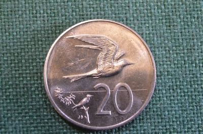 Монета 10 центов 1992 год. Птица. Елизавета II. Cook Isladns, Острова Кука. 