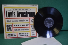Пластинка, винил "Louis Armstrong. Луис Армстронг. The Best Of". Verve records. США.
