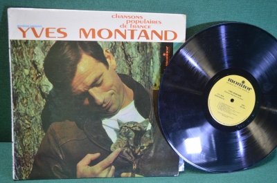 Пластинка, винил "Yves Montand. Ив Монтан. Французский шансон". Monitor. США.