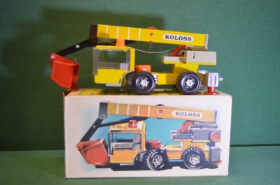 Машинка кран "Koloss Колосс". MSB MS Brandenburg. Оригинальная коробка. ГДР. Германия.