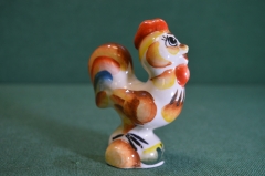 Петух, петушок. Фарфор, керамика. Миниатюра.