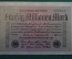 Бона, банкнота 50000000 марок 1923 год. Пятьдесят миллионов. Рейхсбанкнота. Веймар, Германия. 
