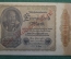 Бона, банкнота 1000 марок 1922 год. Одна тысяча. Рейхсбанкнота. Веймар, Германия. 