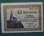 Нотгельд, бона 10 пфеннигов 1920 -е годы. Город Weida, Вайда. Веймар, Германия.