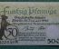 Нотгельд, бона 50 пфеннигов 1920 год. Город Berlin, Берлин. Веймар, Германия.