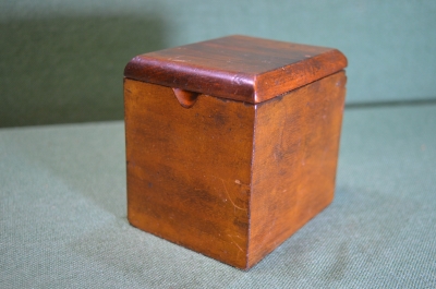 Шкатулка, шкатулочка, коробочка деревянная старинная. Полированное дерево.