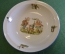 Тарелка фарфоровая "Старый гном охотник и звери". Фарфор. Made in Germany. Германия.