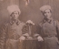 Фотография визитка старинная "Военные солдаты РИА". Золотое Руно. Москва. Царская Россия.