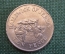 Монета 10 пенсов 1986 года. Ten Pence. Дольмены Ла-Пукелай-де-Фальдуэ. Джерси, Bailiwick of Jersey. 