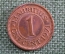 Монета 1 цент 1971 года. One cent. Маврикий, Mauritius. Елизевета II.