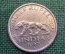 Монета 1/2 рупии 1947 года. Half rupee. Британская Индия, India. Георг VI.