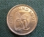 Монета 1 фунт 2001 года. One pound. Гернси, Guernsey. Елизавета II.
