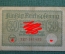 Бона, банкнота 50 пфеннигов, рейхспфеннигов 1940 года. Для оккупированных территорий. Германия.