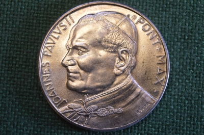 Жетон сувенирный "Папа Римский, Понтифик, Иоанн Павел II". Ватикан. Vaticano. Италия. #2