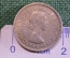 Монета 6 пенсов 1965 года. Sixpence. Птица Гуйя, Новозеландский скворец. New Zealand. Новая Зеландия