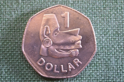 Монета 1 доллар 2005 года. One Dollar. Морской дух Нусу-Нусу. Solomon Islands. Соломоновы Острова.