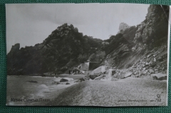 Открытка старинная "Крым. Пляж Симеиза". Издательство Союзфото, Москва. 1935 год