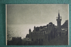 Открытка "Мыс Плака с деревней Кучук-Ламбат". Издание "Гознак", Москва. 1927 год.
