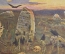 Открытка старинная "Витязь на распутье", Васнецов, Всемирный почтовый союз, до 1917 года