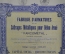 Ценная бумага, Акция на 500 франков общество "Арматурная фабрика Farcometal", 1926 год, Бельгия