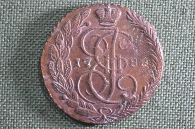 Екатерининский пятак 1788 года, ЕМ. 5 копеек, Царская Россия, Екатерина II.