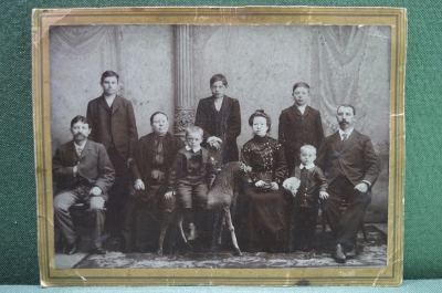 Фотография семейная, коллективное фото. Царская Россия.