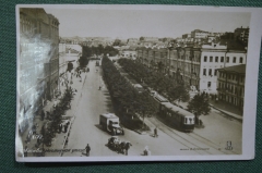 Открытка, почтовая карточка, Москва. Неглинная улица. Фото В. Олейника. 1936 год. СССР.