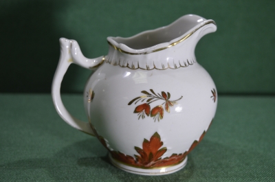 Сливочник фарфоровый, молочник, соусник ДФЗ, Вербилки, 1-й сорт. 2-я половина 20 века. Фарфор, СССР.